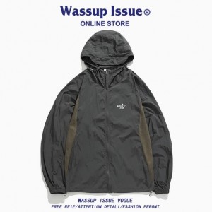 WASSUP ISSUE户外冰丝防晒衣男款夏季防紫外线透气女钓鱼防晒服男